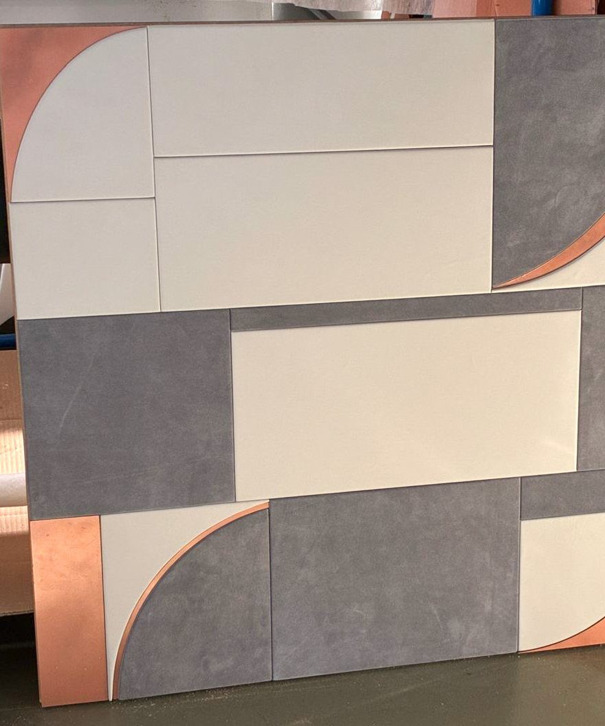 Prototipo di parete artigianale Mosaika, 1×1 m
